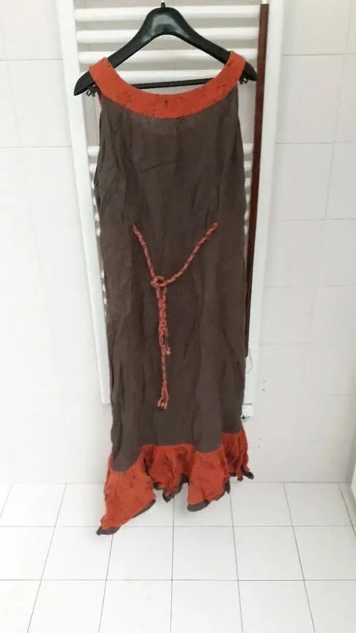 Robe longue en lin Tera Bora taille M - photo numéro 3