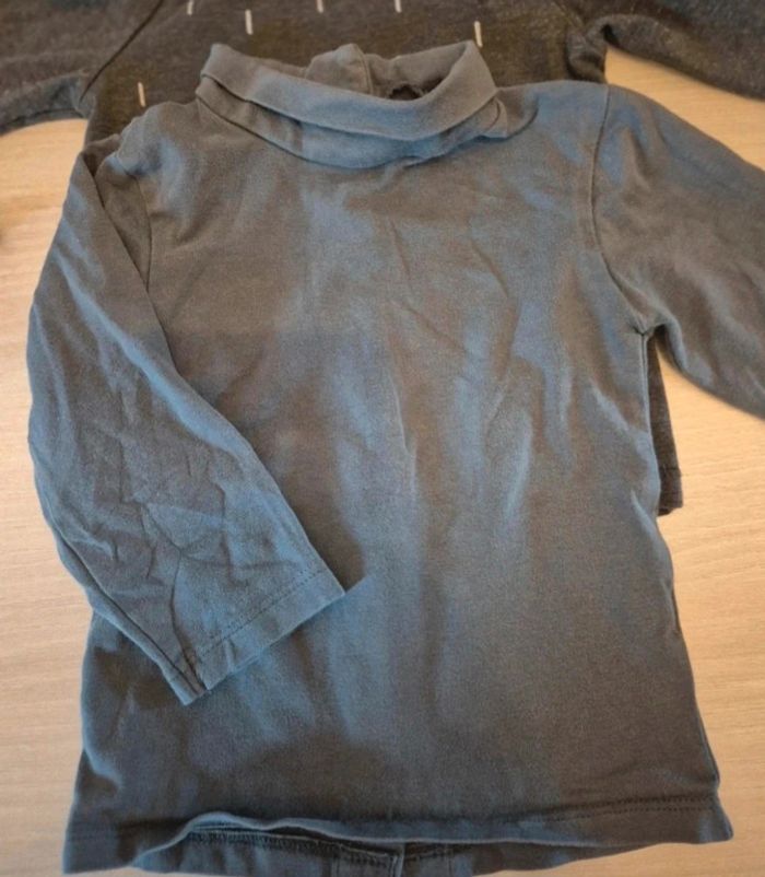 Lot de 3 sous pull taille 9 mois - photo numéro 3