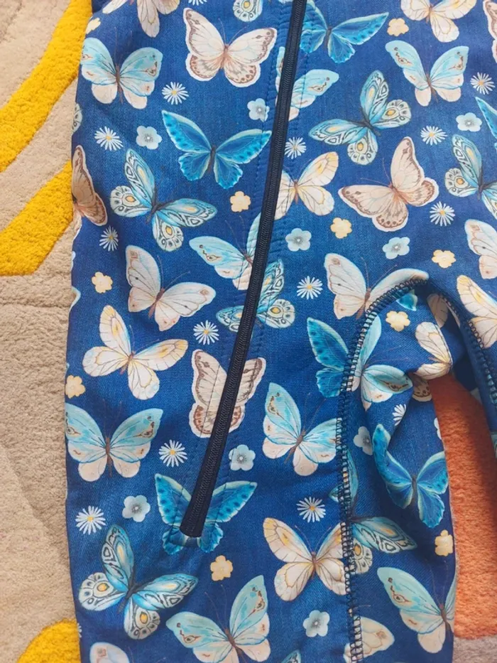 Combinaison de pluie iELM softshell papillons butterflies 104 cm 4 ans - photo numéro 5