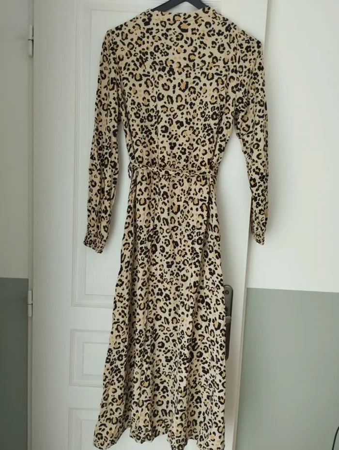 Robe longue léopard Promod 36 neuve sans étiquette - photo numéro 3