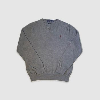 Pull col V Ralph Lauren Gris
