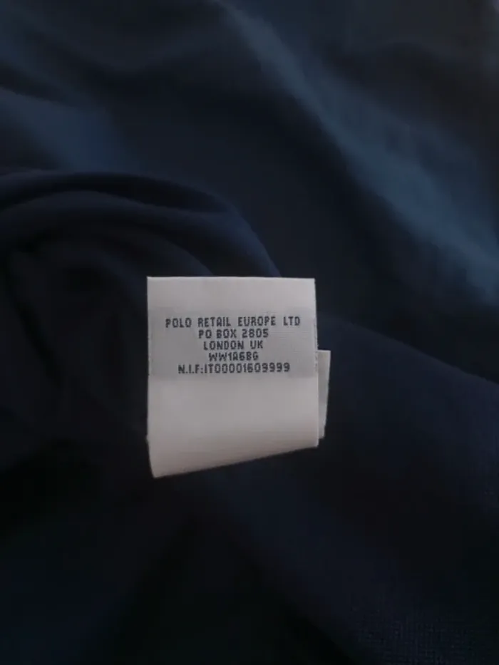 Polo golf ralph lauren vintage rétro bleu foncé, marine taille XL - photo numéro 10