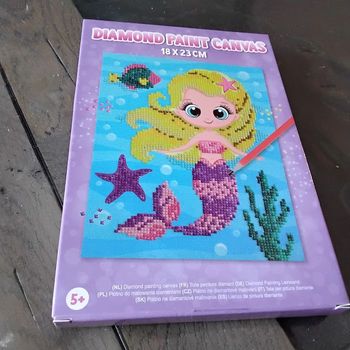 Toile peinture diamant sirène