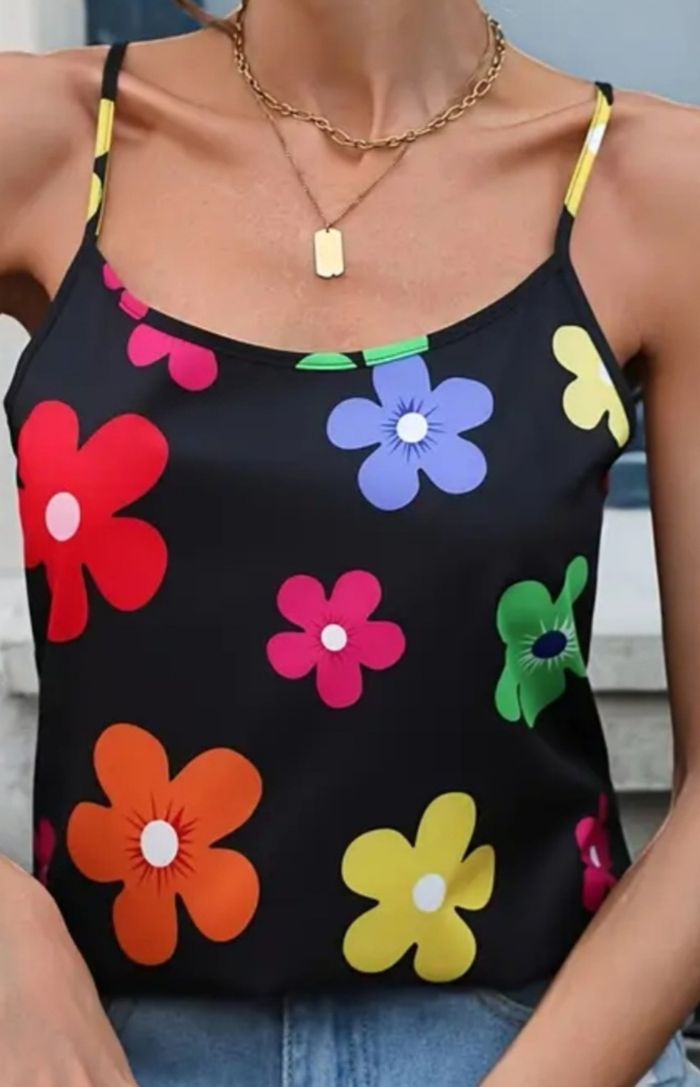 Tunique fleurs taille 44 46 - photo numéro 2