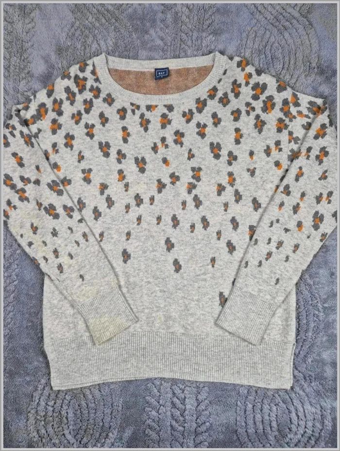 Pull d'hiver en laine Mérinos Gap taille S
