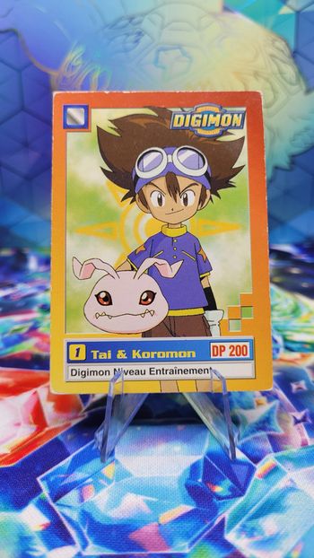 Carte Digimon Tai & Koromon 4/34 Édition Série TV