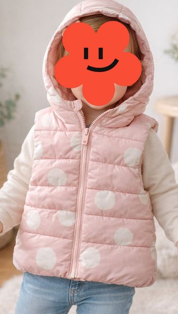 Doudoune sans manche avec capuche 