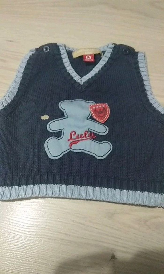 pull sans manches bébé garçon 6 mois