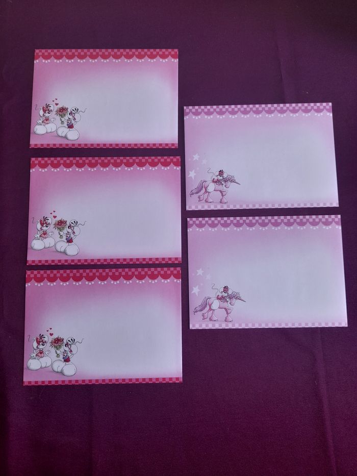 5 enveloppes diddlina neuve