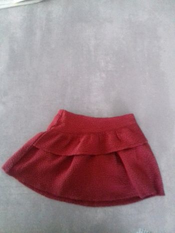 Jupe fillette rouge/bordeaux