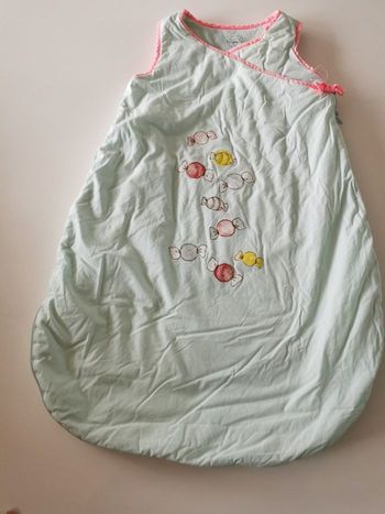 Turbulette demi-saison 0/6mois brioche en très bon état