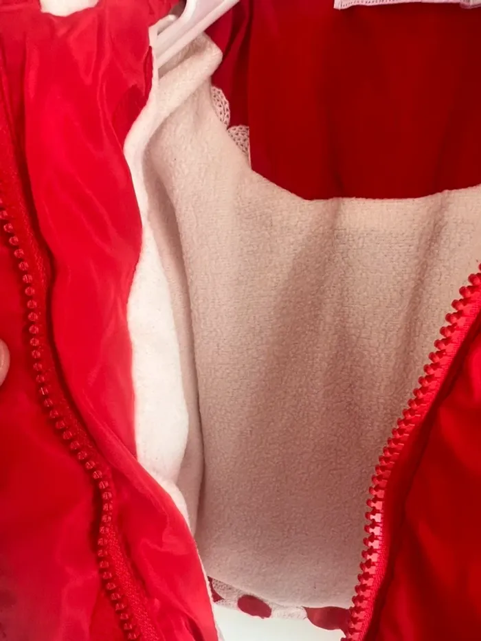 Veste rouge broderie fleur blanche Tom & kiddy - photo numéro 5
