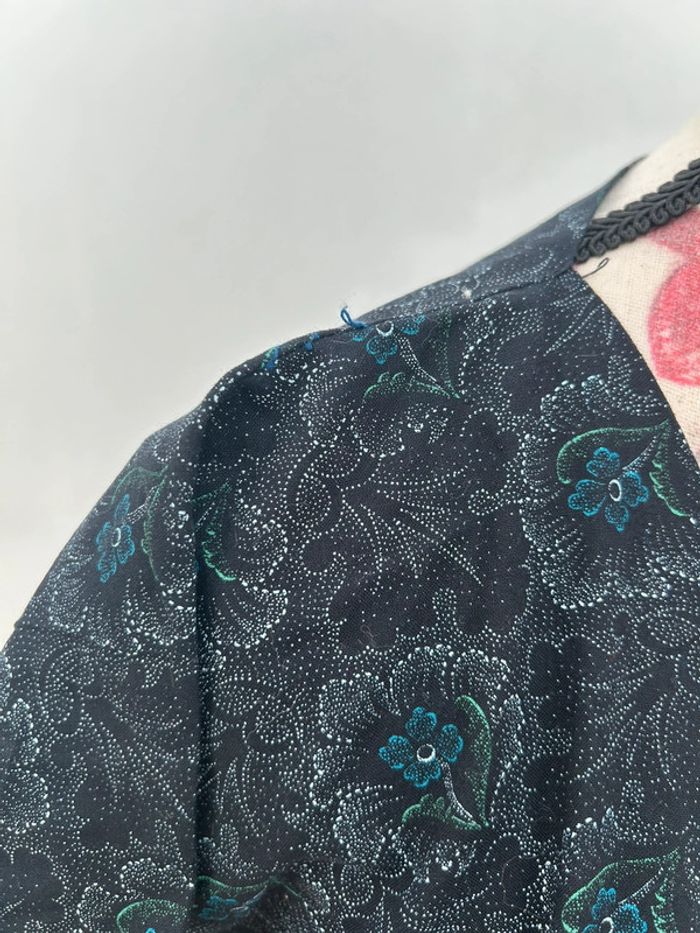 Robe en coton vintage taille 36 - fais maison année 70 - photo numéro 3