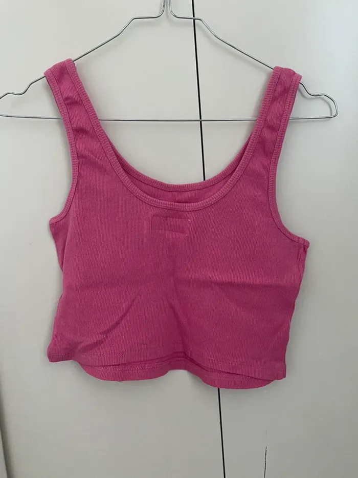 Débardeur rose crop top Lefties - photo numéro 2