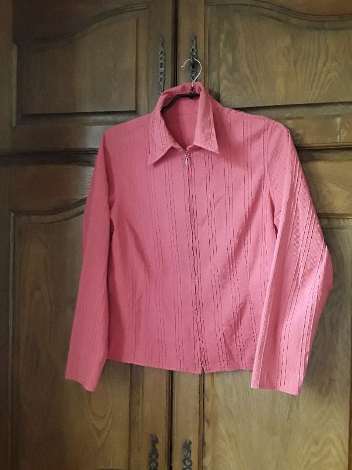 Chemisier vieux rose taille 44