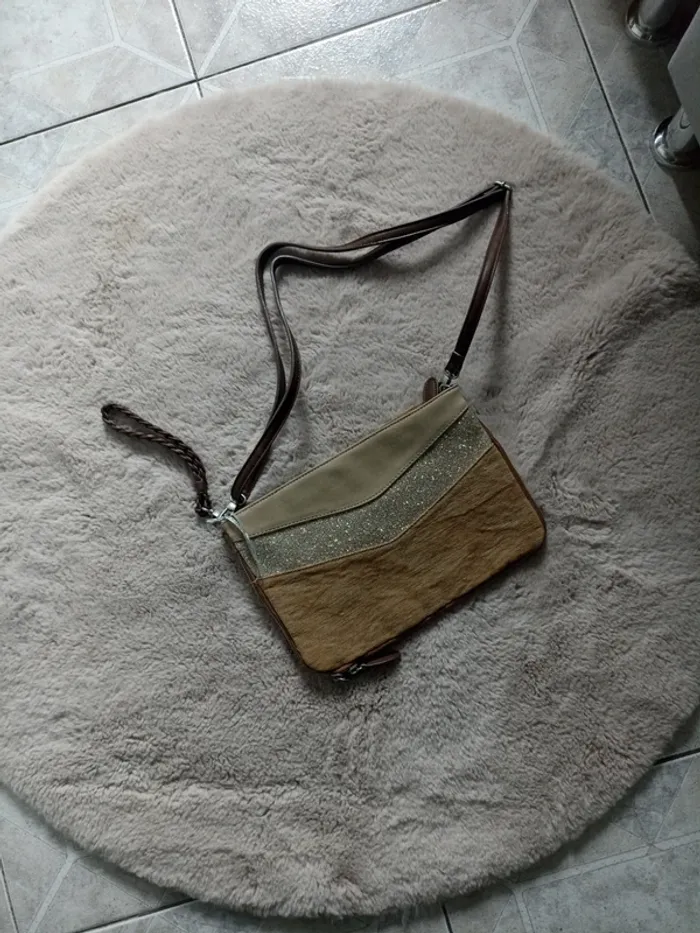 Sac bandoulière beige - photo numéro 2