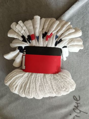 Lot de 10 paires de chaussettes blanches