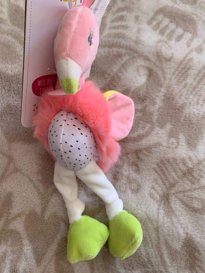 Doudou flamand rose Baby nat - photo numéro 3