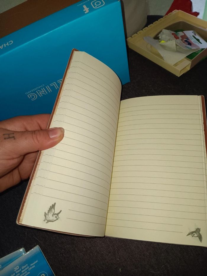 Carnet bambi effet vieillot couverture effet cuir - photo numéro 3