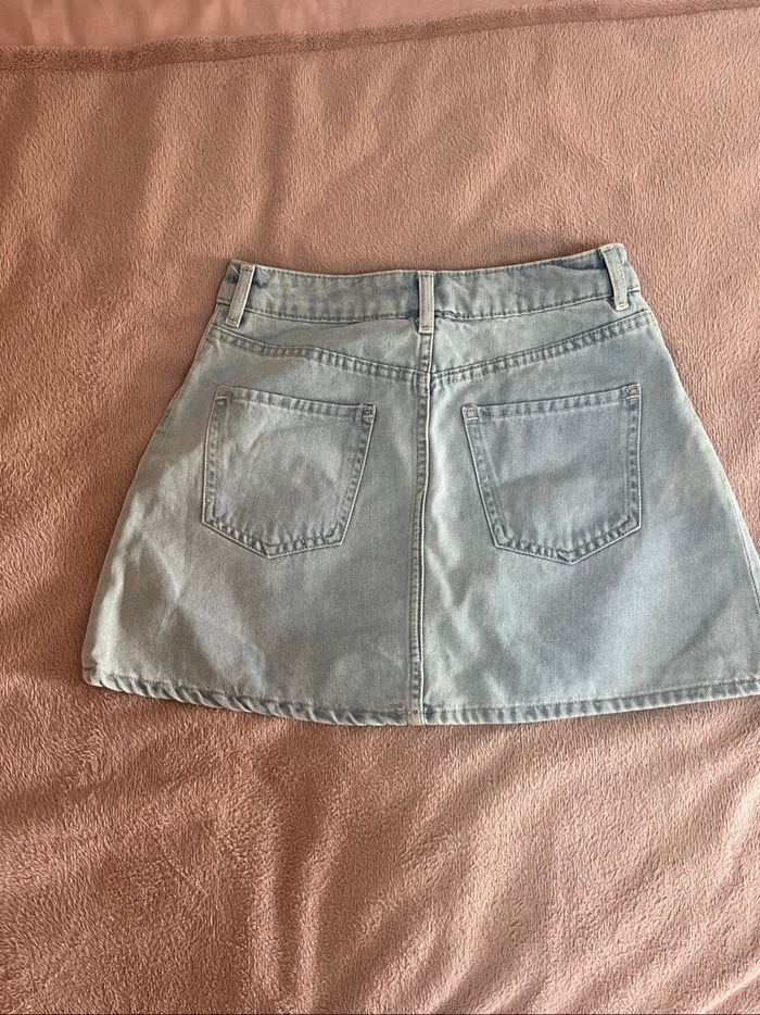 Jupe en jean bleu clair H&M taille 36 - photo numéro 2