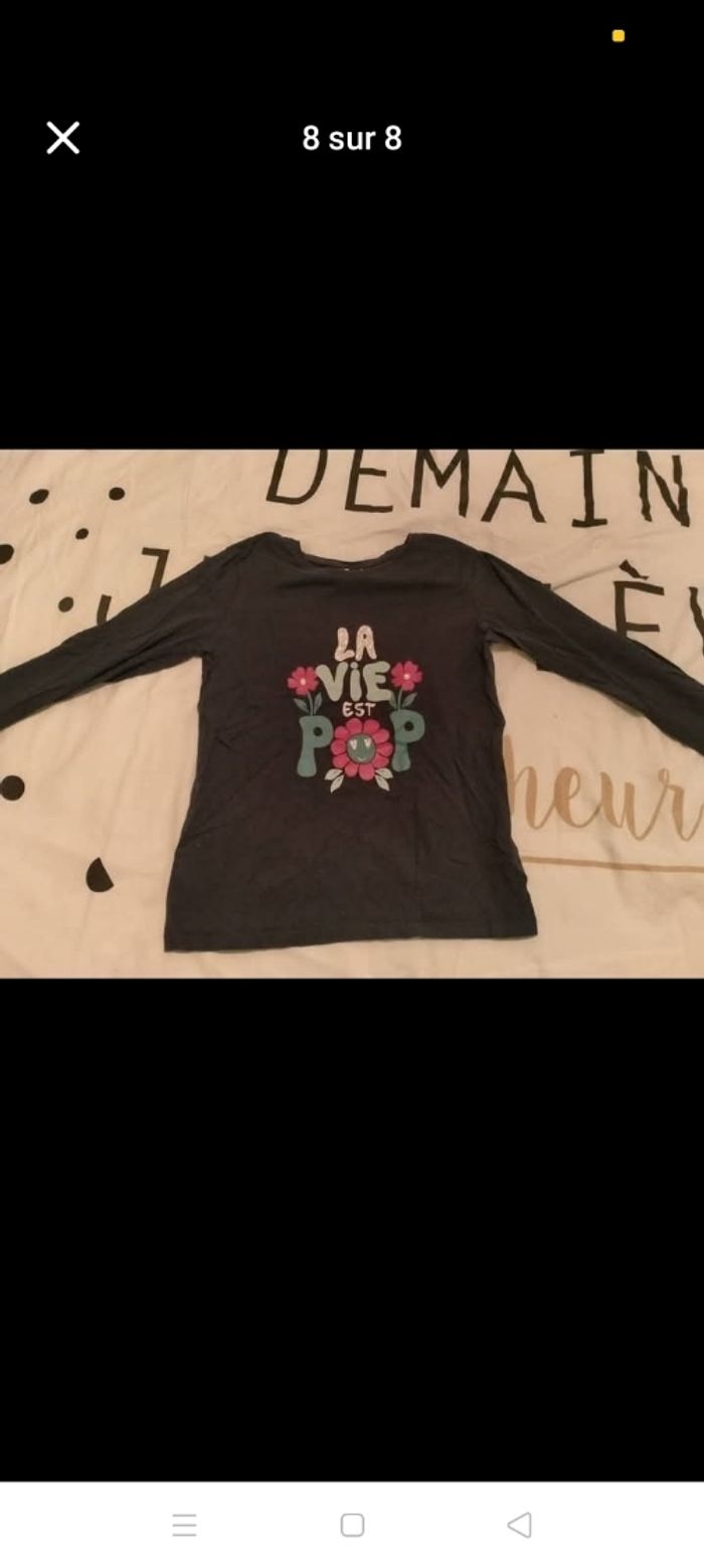 Tee shirt tape à l'oeil 12 ans