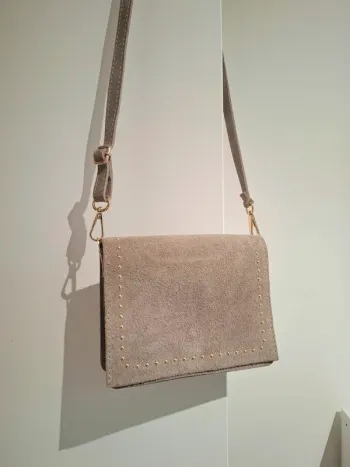 Sac en cuir taupe  - très bon état