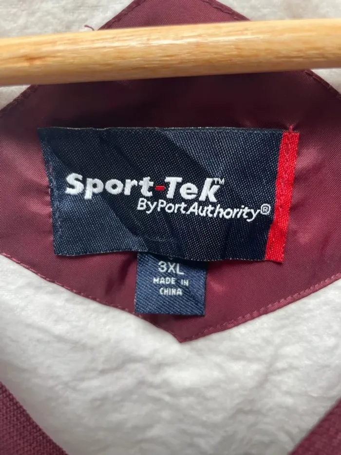 Vintage Workwear Nylon Pullover Burgundy 3XL Mens - photo numéro 3