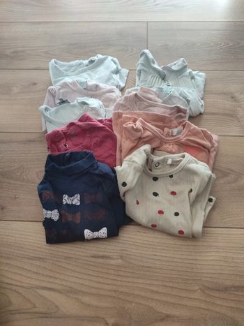 Lot de 8 t shirt ml 9 mois