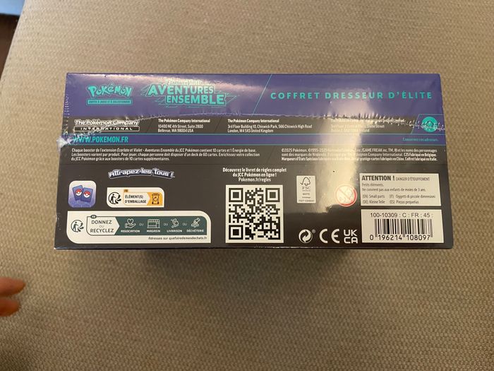 Pokémon ETB FR (Coffret Dresseur D'élite) Aventures Ensemble [EV9] - Neuf/scellé - photo numéro 6