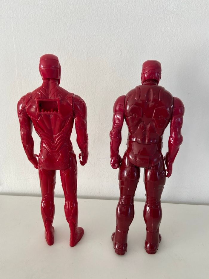 Lot 2 Figurines Iron Man Marvel Hasbro 2014- 2017- 30 cm - photo numéro 4