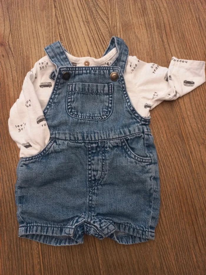 Ensemble salopette short