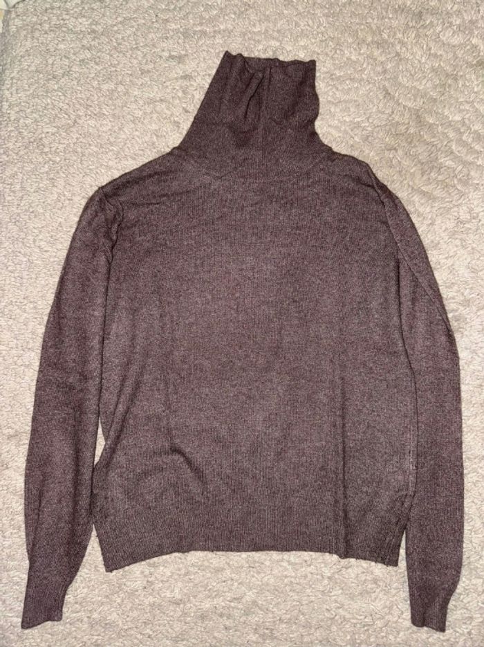 Col roulé marron - photo numéro 1