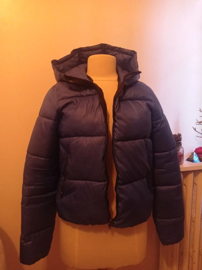 Doudoune bleu bershka