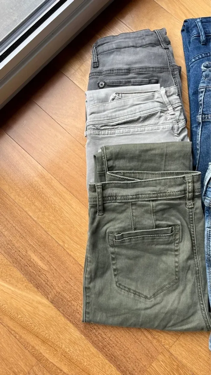 Lot de 14 jeans slim bleu gris noir et autres T36 - photo numéro 2