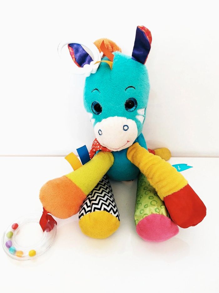 Peluche hochet doudou âne - photo numéro 4
