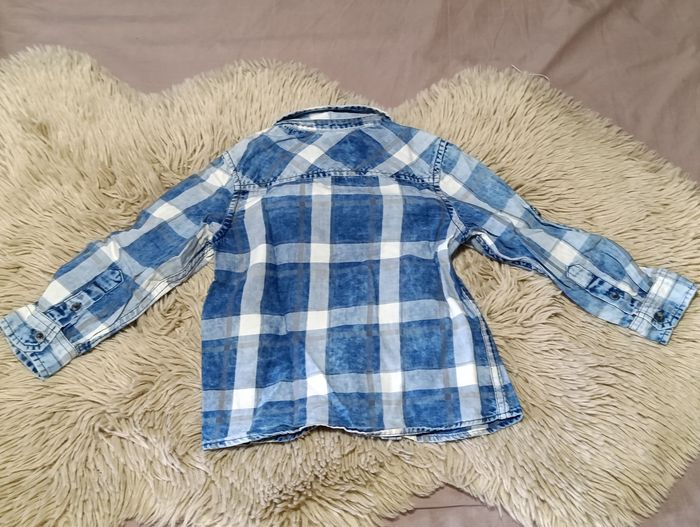 Chemise à carreaux bleue - photo numéro 3