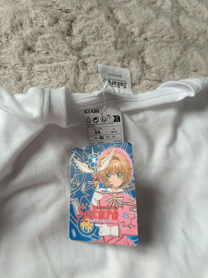 Tee-shirt manches longues Sakura 8ans neuf - photo numéro 4