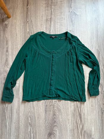 Chemisier vert Etam