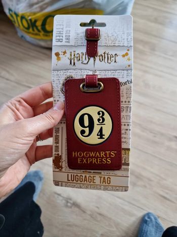 Étiquette bagage type cuir harry potter