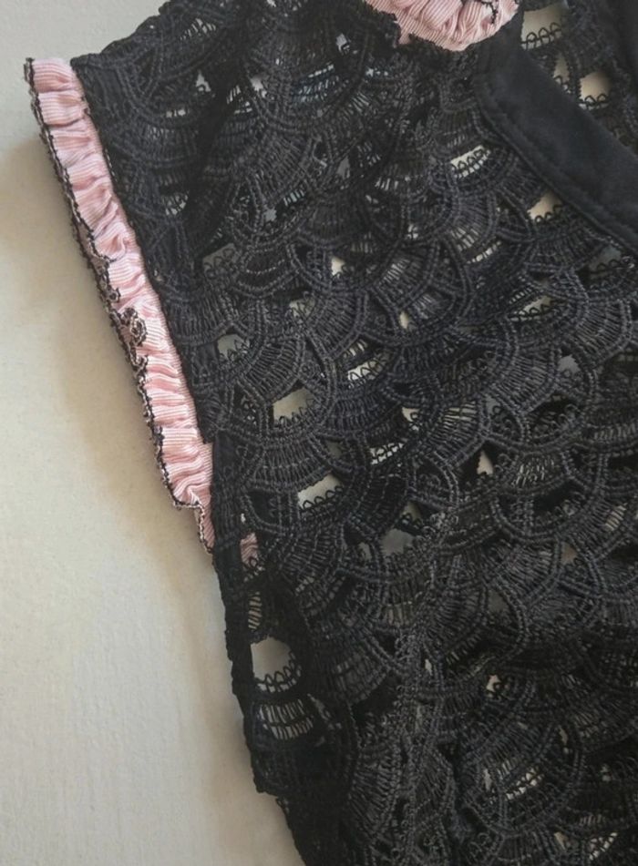 Robe dentelle noire Sandro Paris – T36 - photo numéro 4