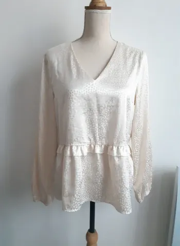 Blouse manches longues à motif Peace n'love T38/40