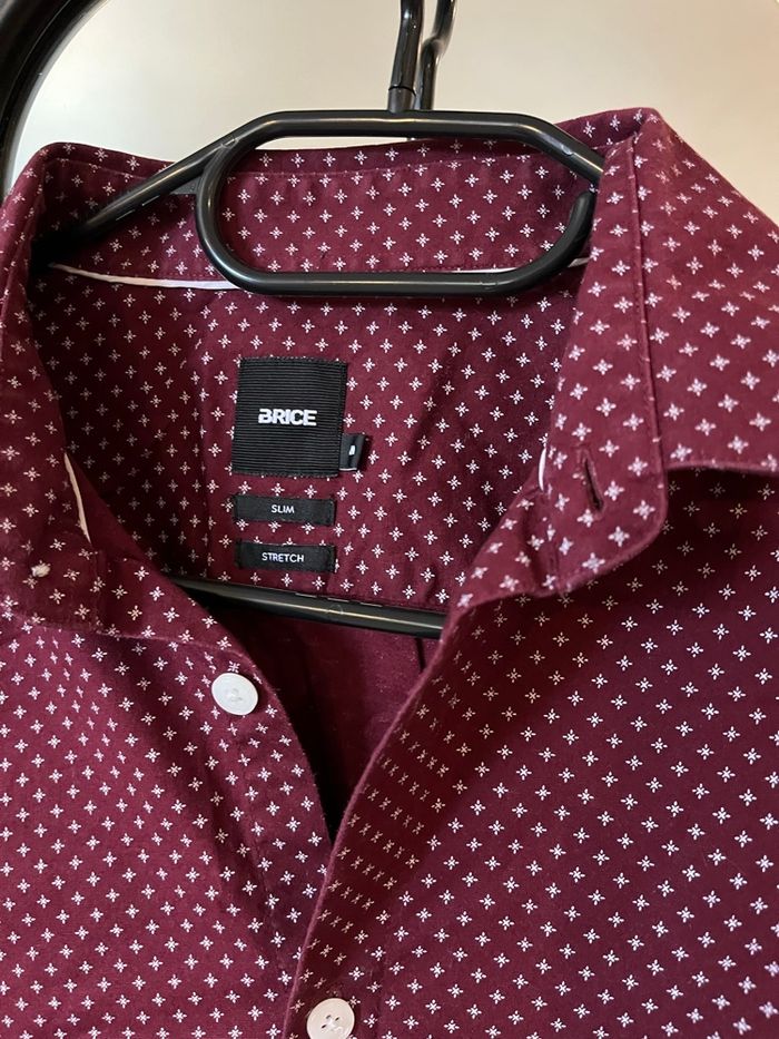 Chemise bordeaux