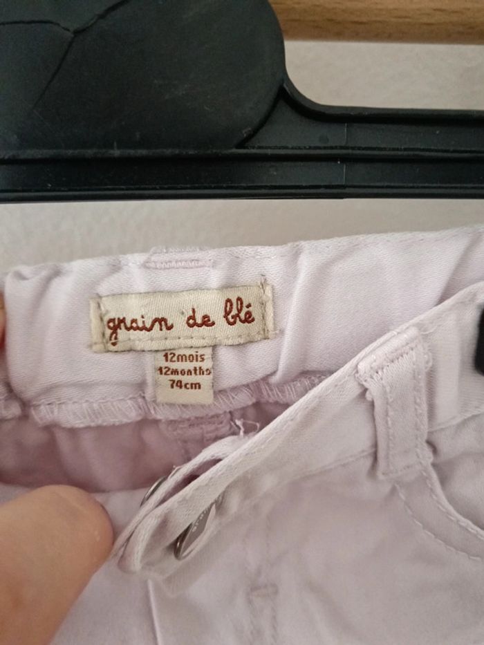 Jeans grain de blé rose - photo numéro 4