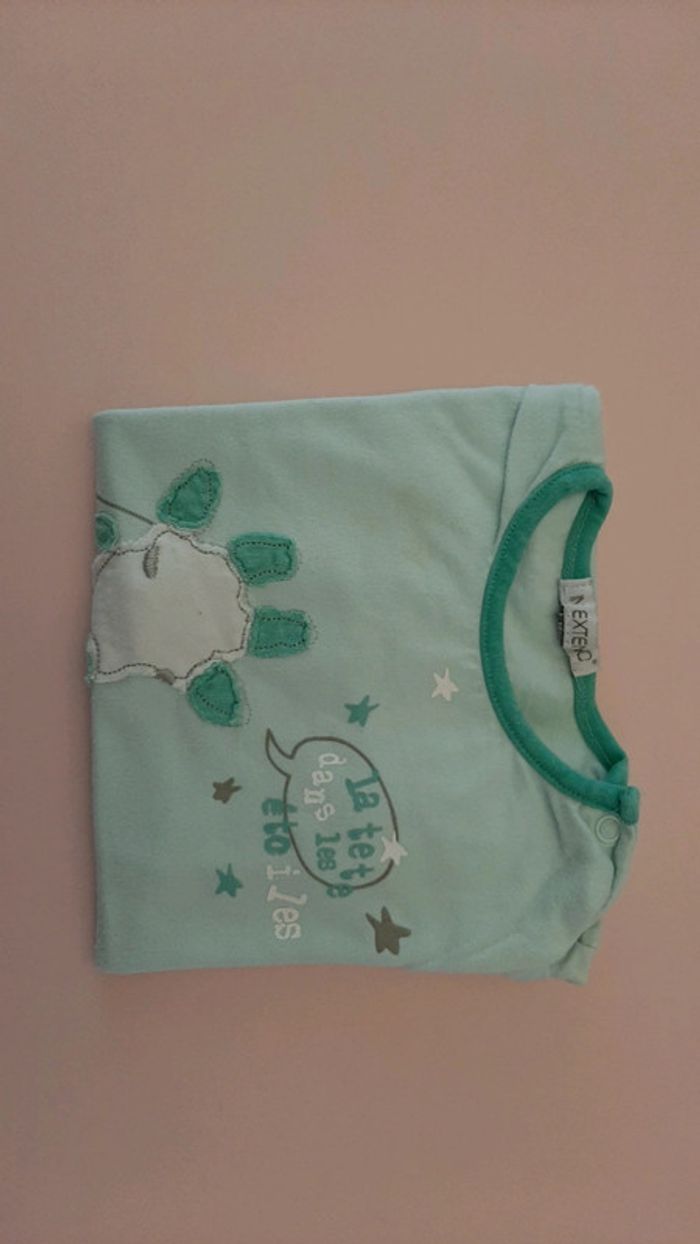 T shirt manches courtes garçon vert 18 mois - photo numéro 3