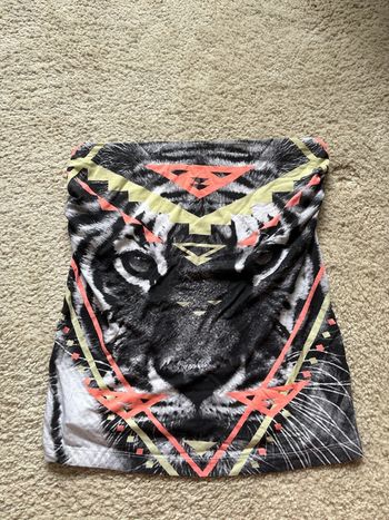 t-shirt bustier sans manche tête de tigre