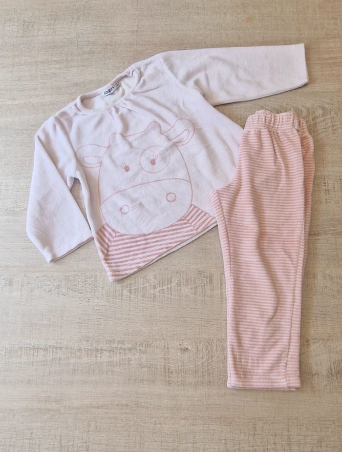 Pyjama chaud rose Noukies 92