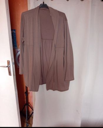 Gilet femme marron taille L