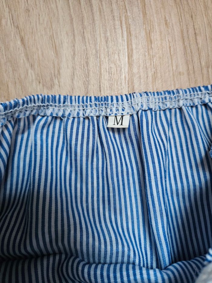 Robe rayée bleu et blanche bohème T.38 - photo numéro 5