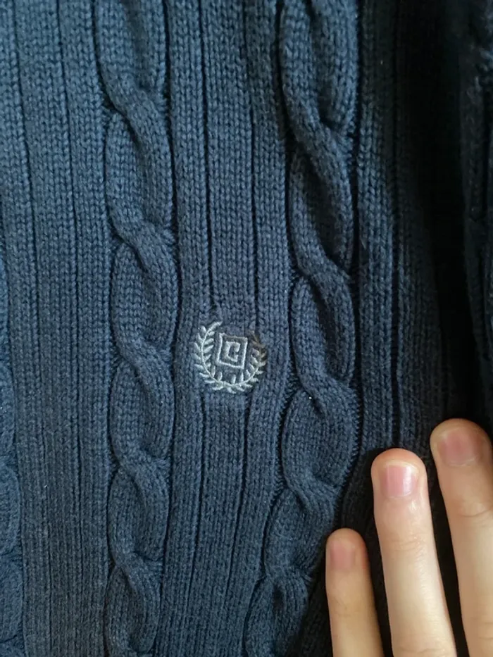Pull Chaps maille XL bleu marine - photo numéro 2