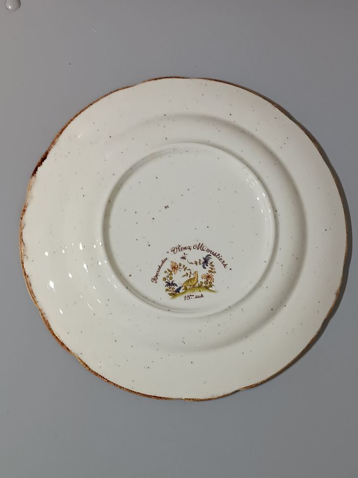 Assiette reproduction Vieux Moustiers - photo numéro 5